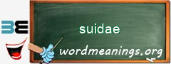 WordMeaning blackboard for suidae